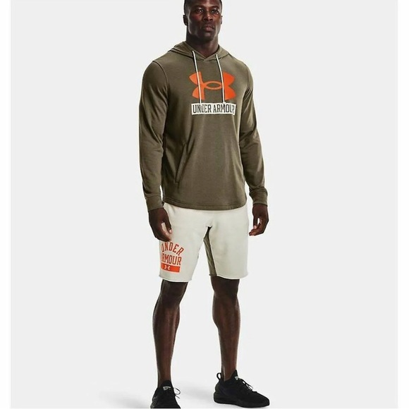 NWT Mens Under Armour Rival Terry Tent Logo LongSleeve  Hoodie 1370390 361 SZ2XL - Picture 6 of 12